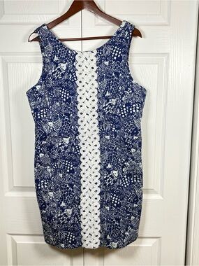 Lilly Pulitzer Target Upstream Fish Shift Dress Size 18 Coastal